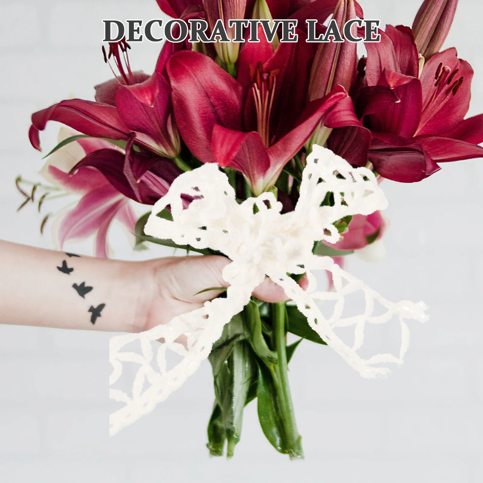 

4pcs Trims Sewing Rolls Fabric For Wedding Dress Clothing Craft Embellishment Scrapbooking Hairpin Accessory Bridal Decorative