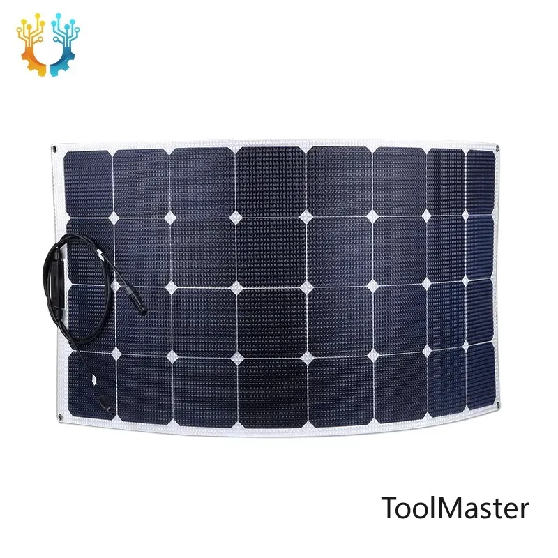

【2026】Low Price OEM 200w Semi Flexible Solar Panel Etfe Lightweight Solar Panels For Boat Bus Shed Car Ship House Roof