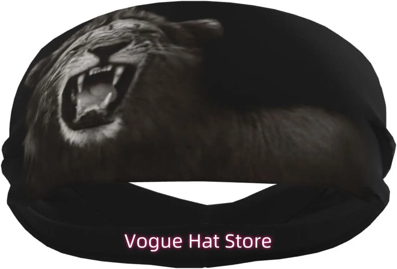 

Lion 05 Sweatbands Cool Headbands for Women Men for Sport Running Cycling Hiking Mens Sweatband Men Head Bands