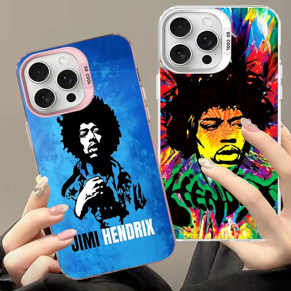 American Male Guitarist J-jimi H-hendrix Phone Cases For iPhone 17 16 15 14 13 12 11 Plus Pro Max Pro Color Matte Cover