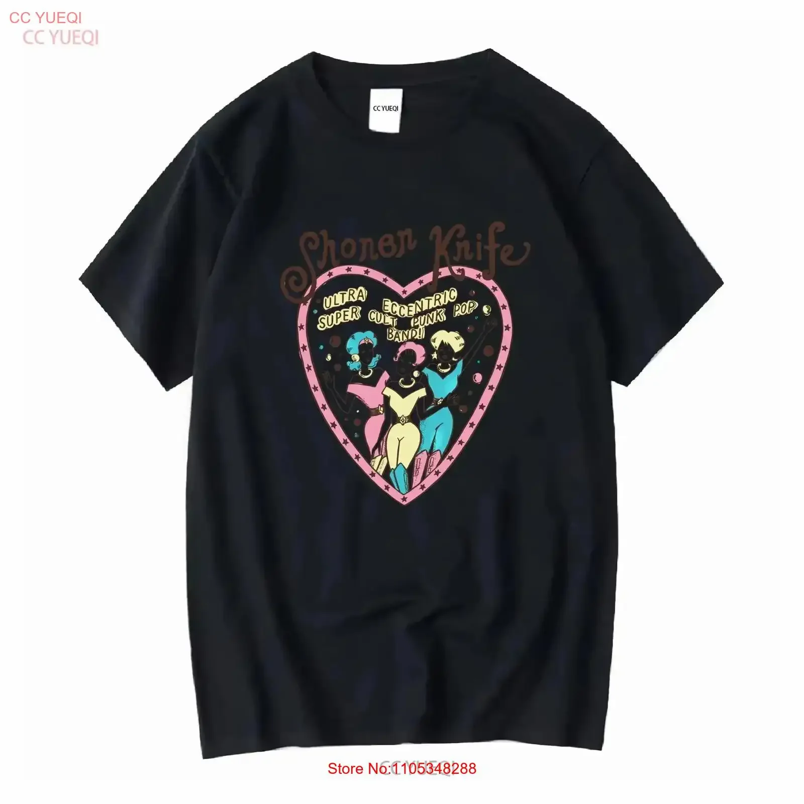 Vintage Hey Ho Day Glo Shonen Returns Knife T-Shirt in den Größen S, M, L, XL, 2XL – Gewaschenes, vielseitiges, stilvolles Oberteil für den Alltag im Vintage-Look