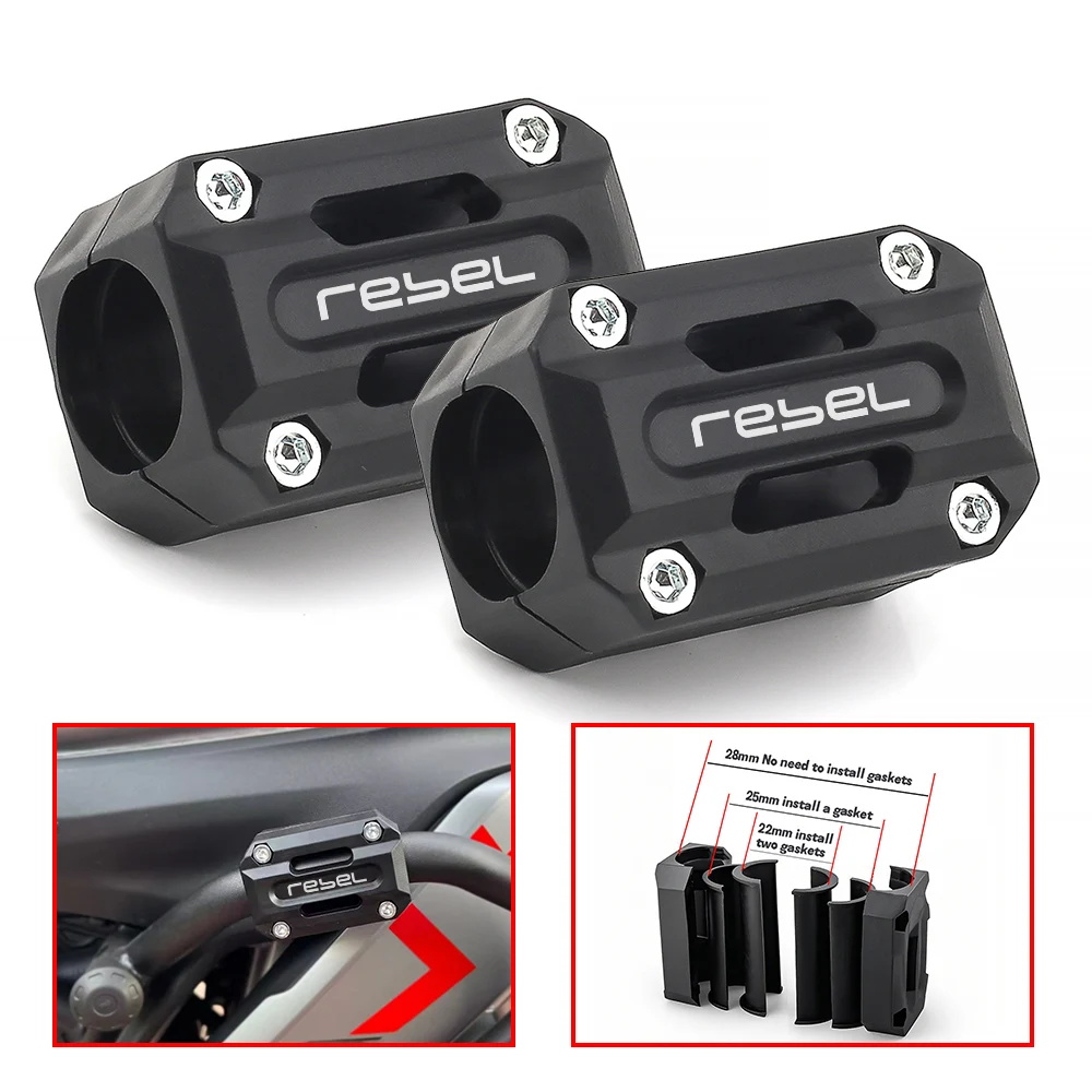 For HONDA REBEL 500 1100 300 CMX500 300 1100 REBEL1100 CMX1100 CMX300 Engine Guard Bumper Crash Bars Protection Accessories