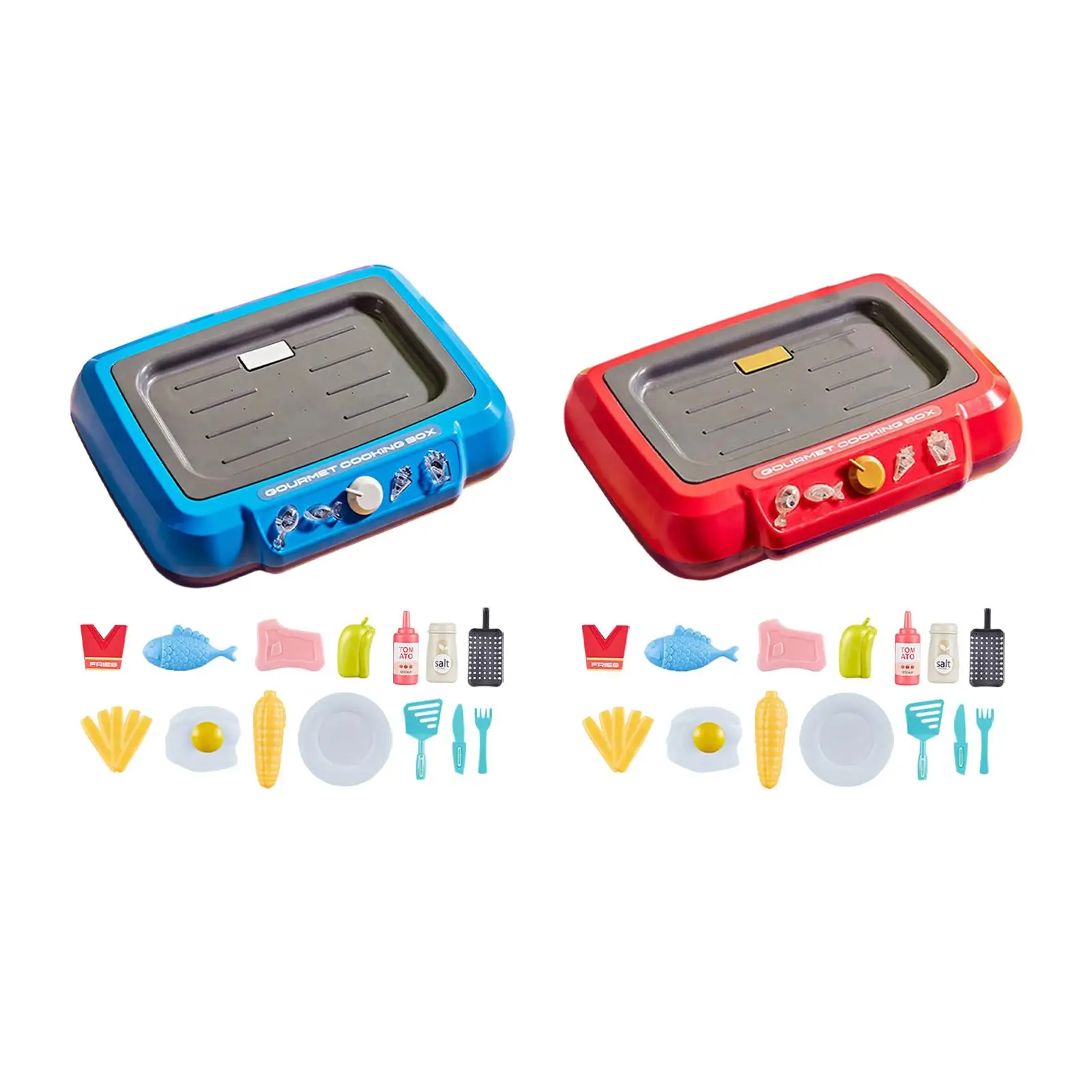 キッズプレイキッチンプレイセットリアルな微細運動能力食品調理フライヤー子供のおもちゃ
