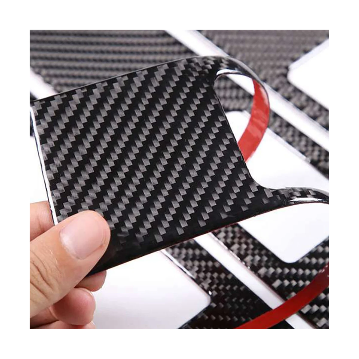 Carbon Fiber Glass Lift Frame Decoration Cover Soft Lifting Frame Protection Trim Stickers for 2022-2023