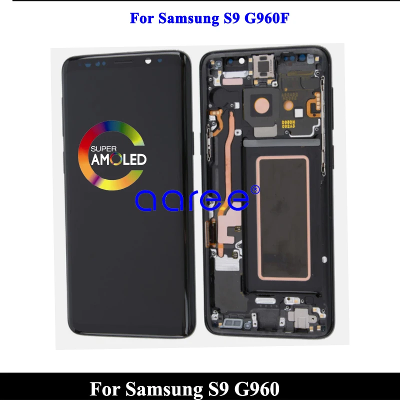 100% Super AMOLED LCD For Samsung S9  LCD For Samsung S9 G960 Display LCD Screen Touch Digitizer Assembly