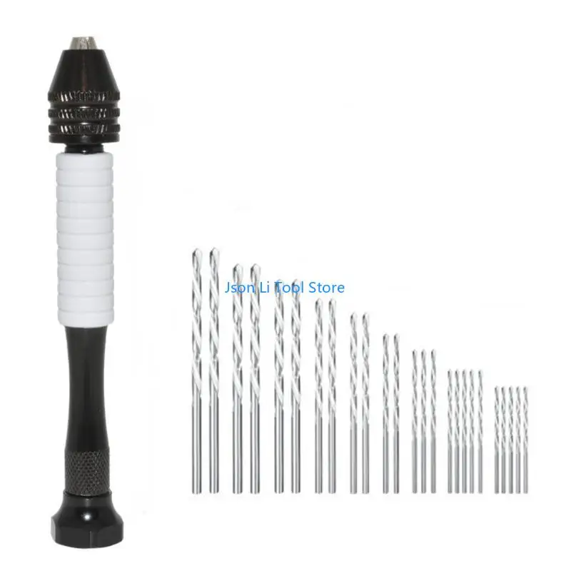 Y08d pin vise twist bor bit bor twist tangan untuk membuat gift patung model kunci untuk pecinta kerajinan mudah