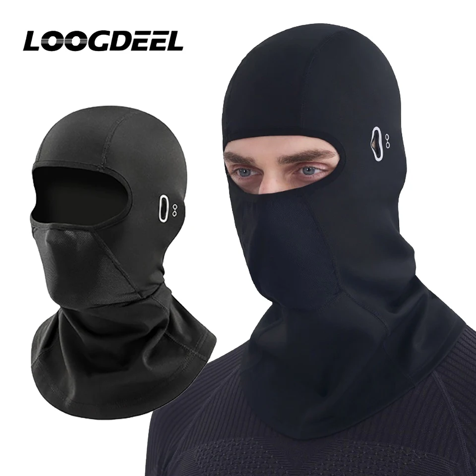 AliExpress LOOGDEEL Winter Women Motorcycle Mask Warm Cycling Helmet Liner Caps Windproof Breathable Washable Equipment Balaclava Men's Hat