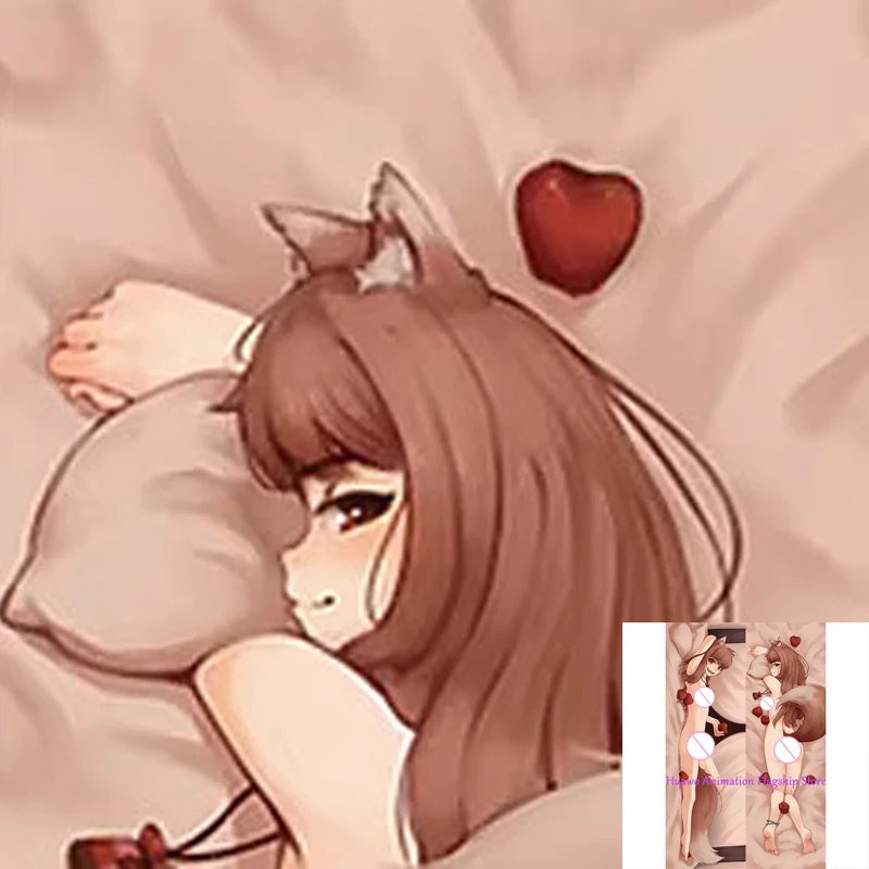 

Dakimakura Anime Pillow Cover Holo Double Sided Print 2Way Cushion Cover Xmas Gifts