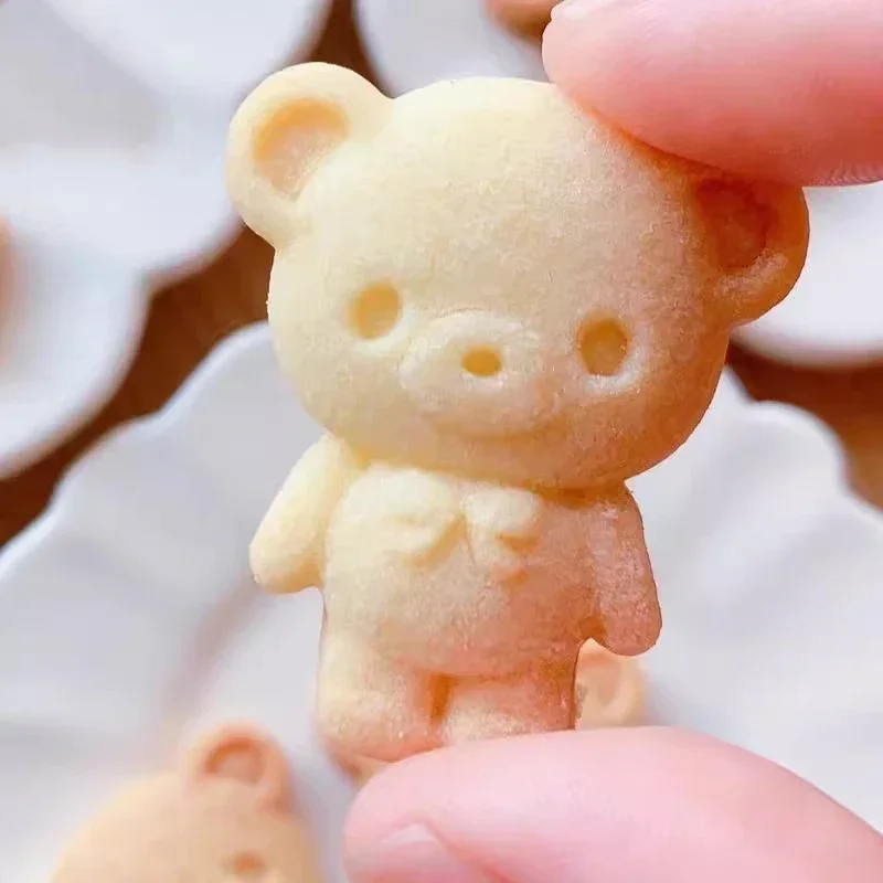 Embossed 3D Cute Bear Bunny Cat Shape Cookie Mold Animal Cookie Mould Butter Cookie Biscuit Mold Fondant Cake Decor Baking Tools