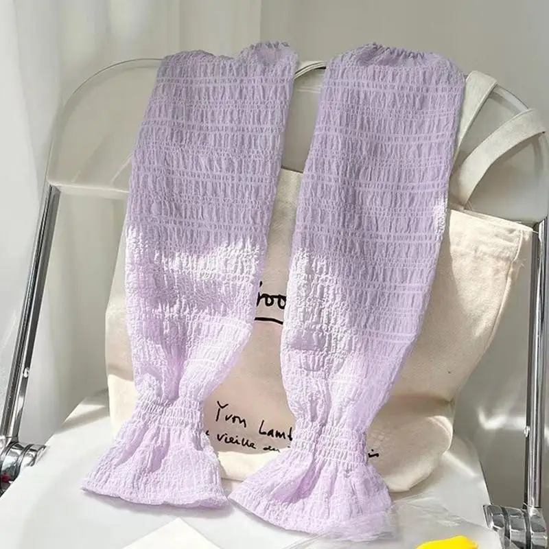 

Летний ледяной шелк с длинными рукавами, защита от солнечных ожогов, мужские и женские манжеты, новые крутые рукава для рук, анти-УФ-велосипедные рукава