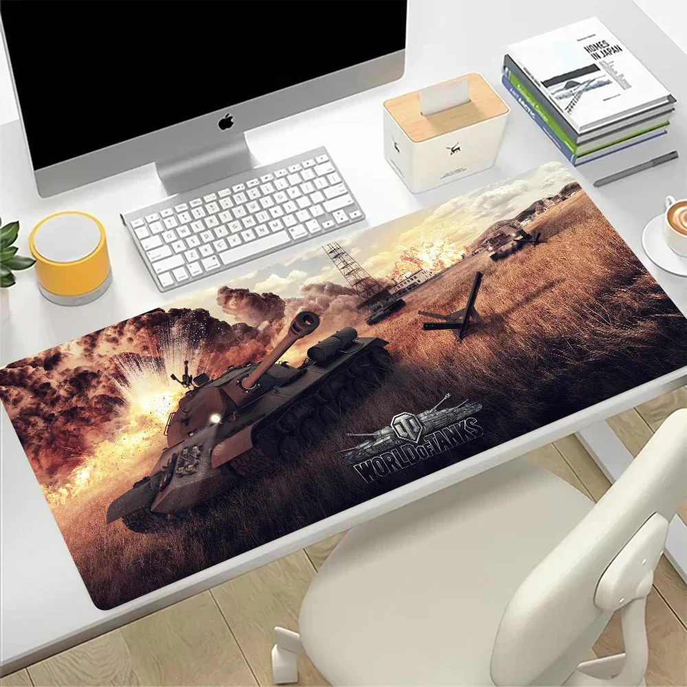 World of Tanks Large Mouse Pad Gaming Mousepad PC Gamer Computer Office Mouse Mat Silicone Keyboard Mat Desk Pad Laptop Mausepad