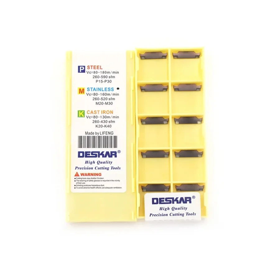 Inserto DESKAR MGGN150 MGGN200 MGGN300 MGGN400 MGGN500-JM inserto de carburo ranurado torno herramienta CNC procesamiento de acero inserto de corte