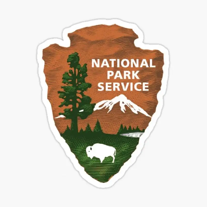 National Park Service Sticker for Laptop Decor Bedroom Car Cute Cartoon Art Fashionable Public Suitcase