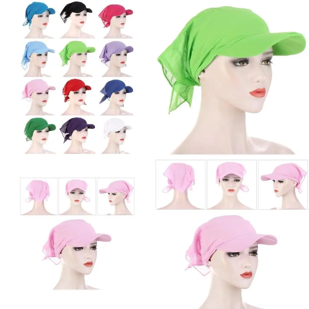 

R1WE Headscarf Breathable Baseball Hat Women Adult Sports Hat Outdoor Activity