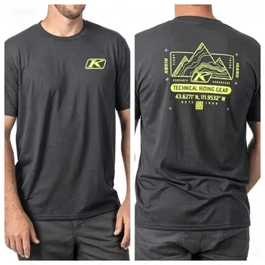 2026 Men's Outdoor Mountain Graphic Short Sleeve T-shirt Casual Crewneck Tee