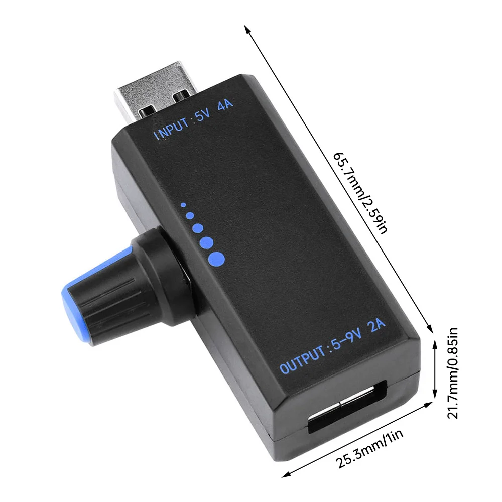 ตัวควบคุมความเร็ว DC 5V 4A เป็น9V 2A 18W พัดลมอินเตอร์เฟส USB Type-C พัดลมระบายความร้อนหม้อน้ำตัวควบคุมความเร็ว