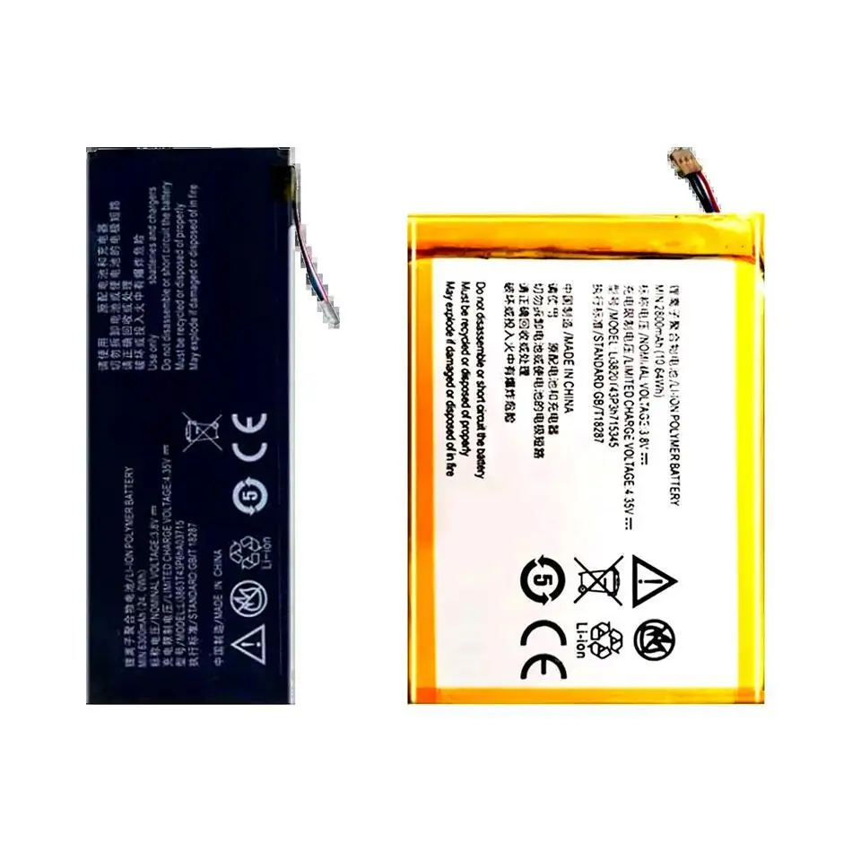

Mobile Phone Battery Durable Li3863t43p6ha03715 LI3823T43P3H715345 2300-6300Mah For Zte Grand S Flex Pro II