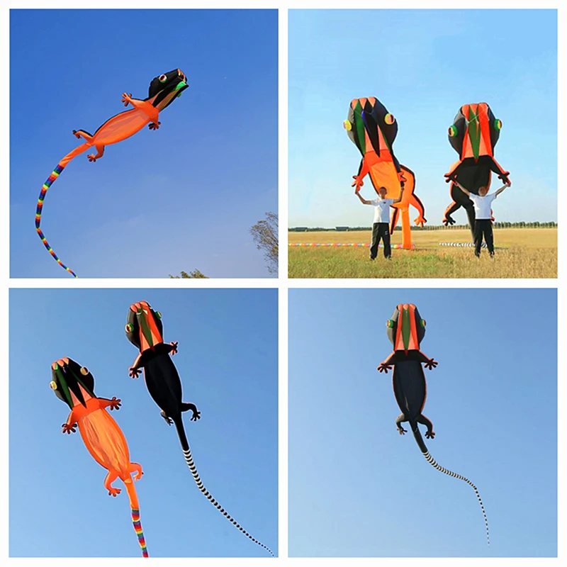 Large 14m gecko kites flying professional wind kites soft kites paraglider wing giant animal kite new kite Windsurfing parachute