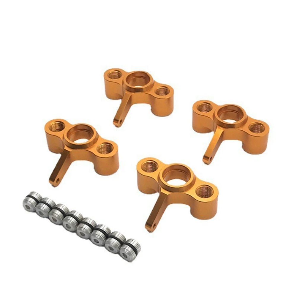 4Pcs Metal Steering Knuckles Hub Carrier Blocks for JLB Racing CHEETAH 11101 21101 J3 Speed 1/10 RC Car Upgrade Parts,4