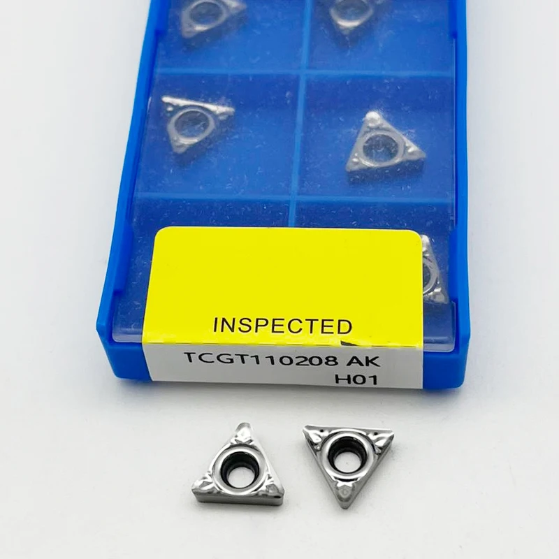 TCGT110202 TCGT110204 TCGT110208 AK H01 Carbide Inserts  TCGT Internal Boring Blade For Aluminum