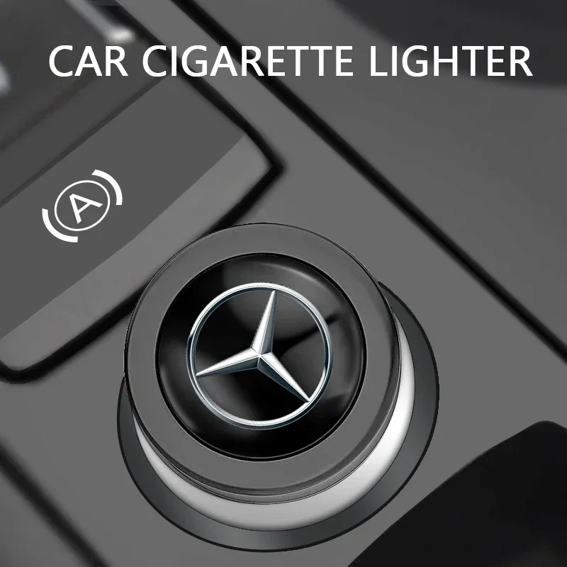 12V Metal Universal Auto Car Windproof Flameless Cigarette Lighter Power Socket For Mercedes Benz W211 W204 W210 W203 CLA GLA