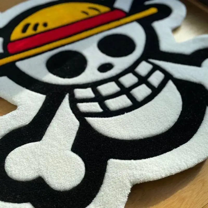 One Piece Plush Floor Mat Anime Y2K Carpet Cute Cartoon Absorbent