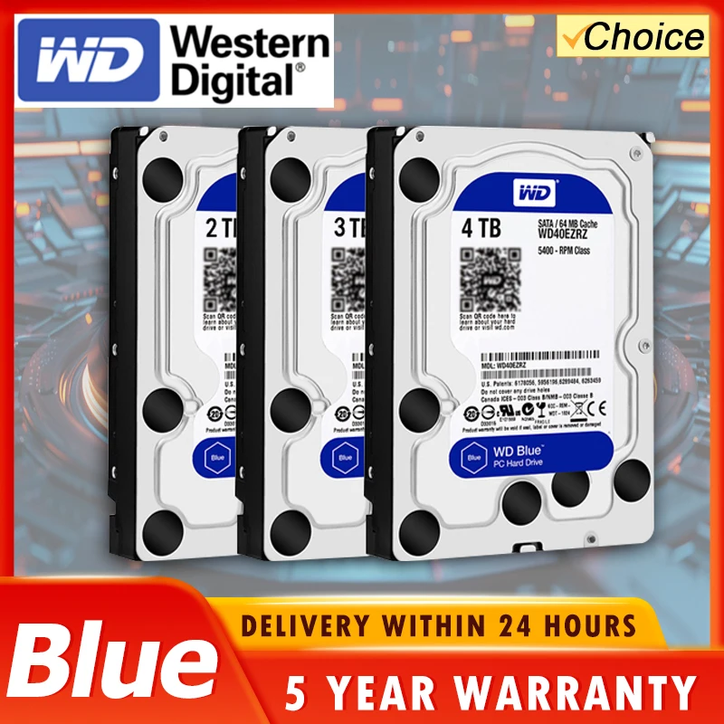 Western Digital WD BLUE 4TB 6T 3T2T 3.5