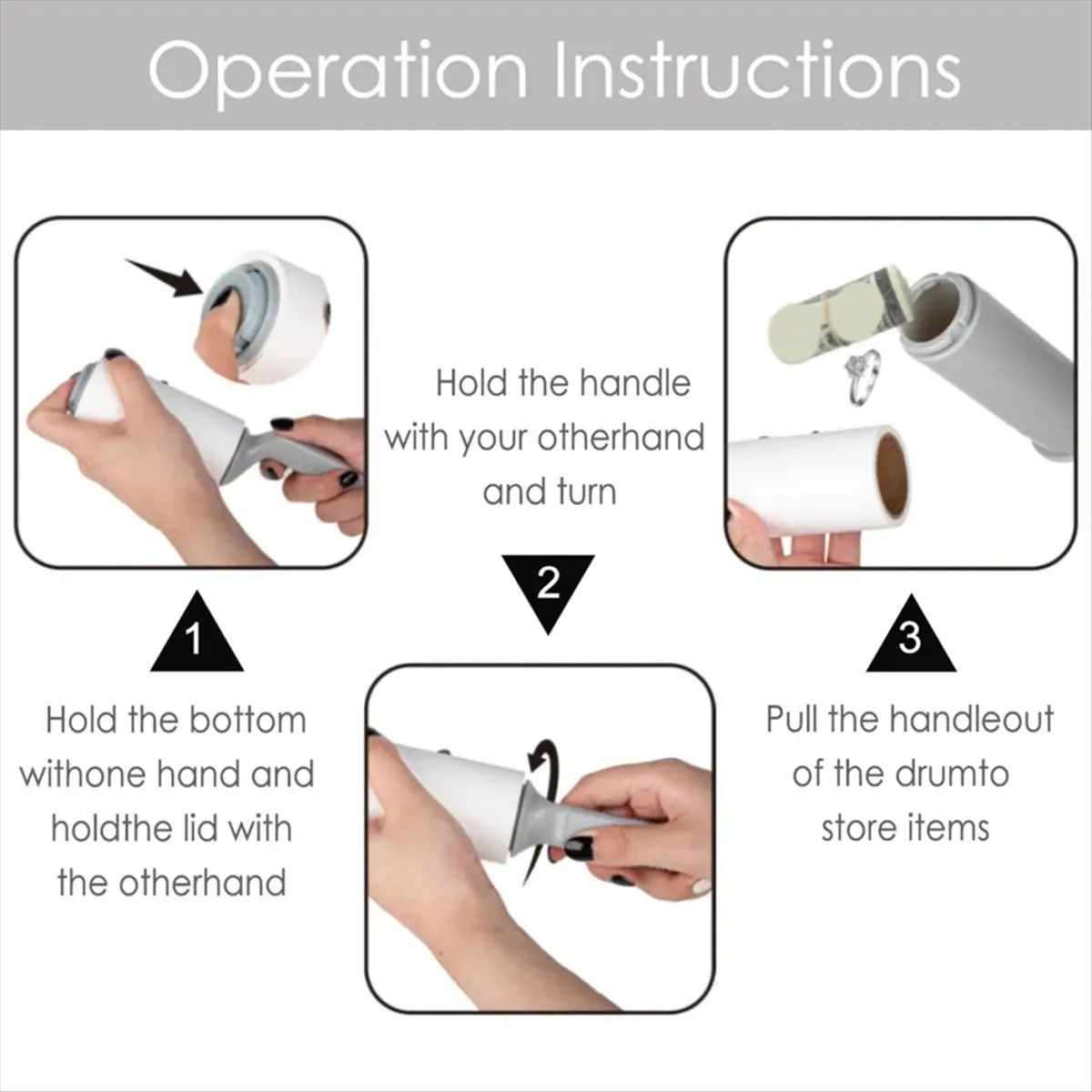 A56K Hiding Places for Valuables Clothes Lint Roller Diversion Multifunctional Secret Compartment Items DisguisedSafe A