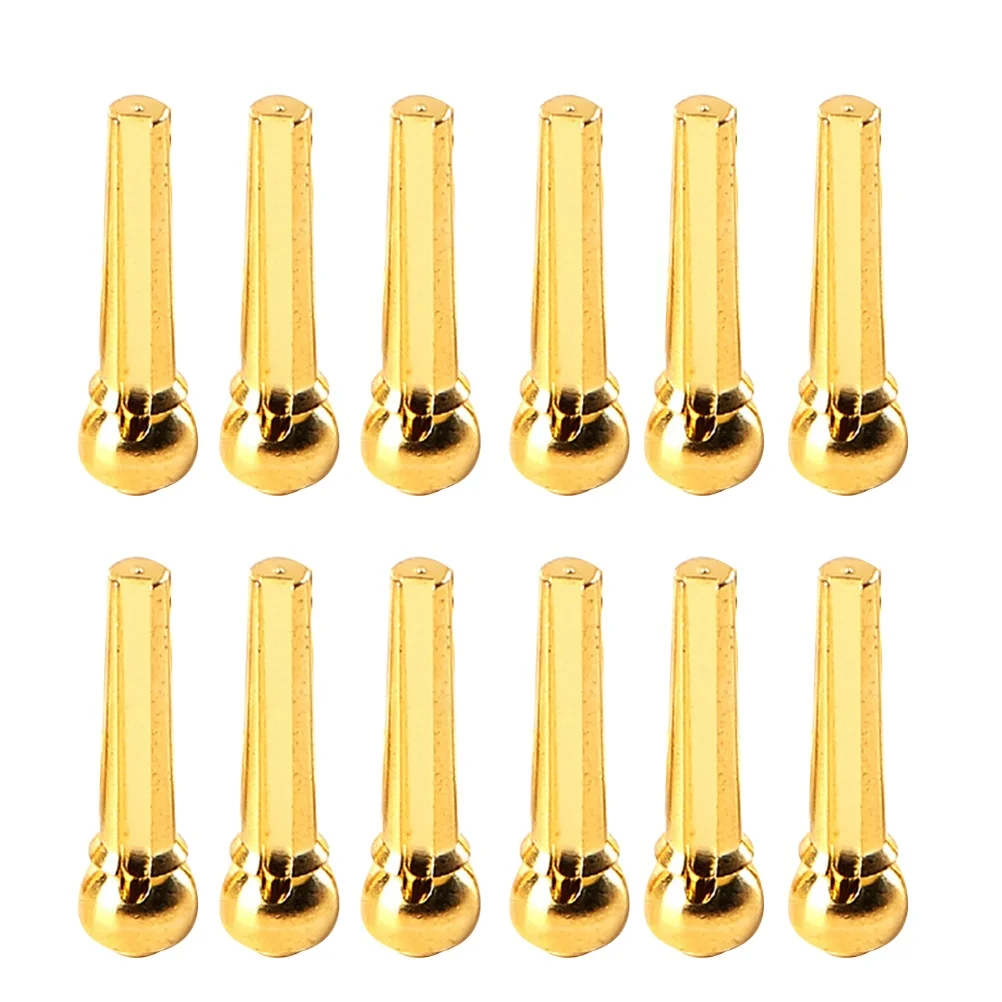 

12 PCS Pin Bridge Tuning Accessories Brass Guitar Pins Guitars Replacement Metal