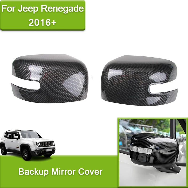 

Car Rear View Mirror Decoration Cover Trim for Jeep Renegade 2016-2024 Backup Side Mirror Protective Cap Car Styling Accessories