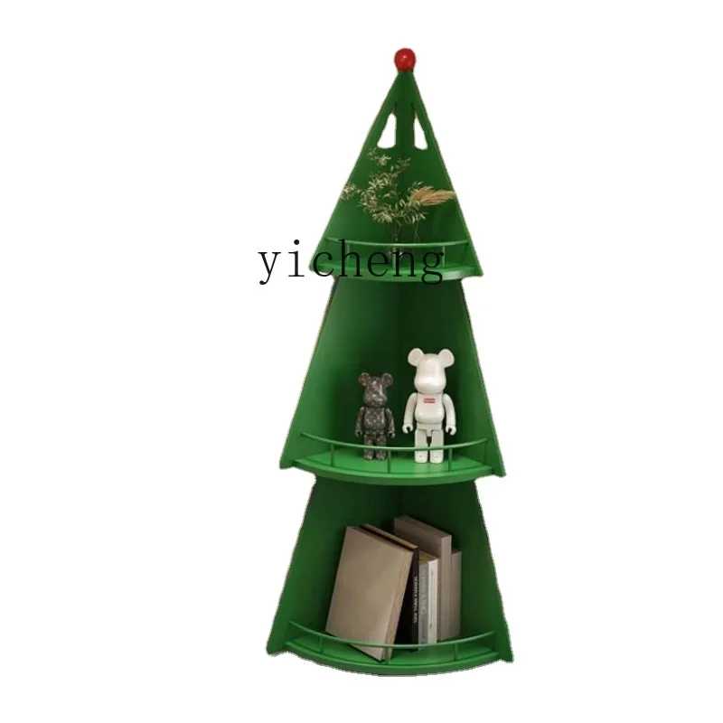 

Zf Christmas Tree Shape Multi-Layer Storage Rack Simple Modern Corner Decoration Floor Display Rack
