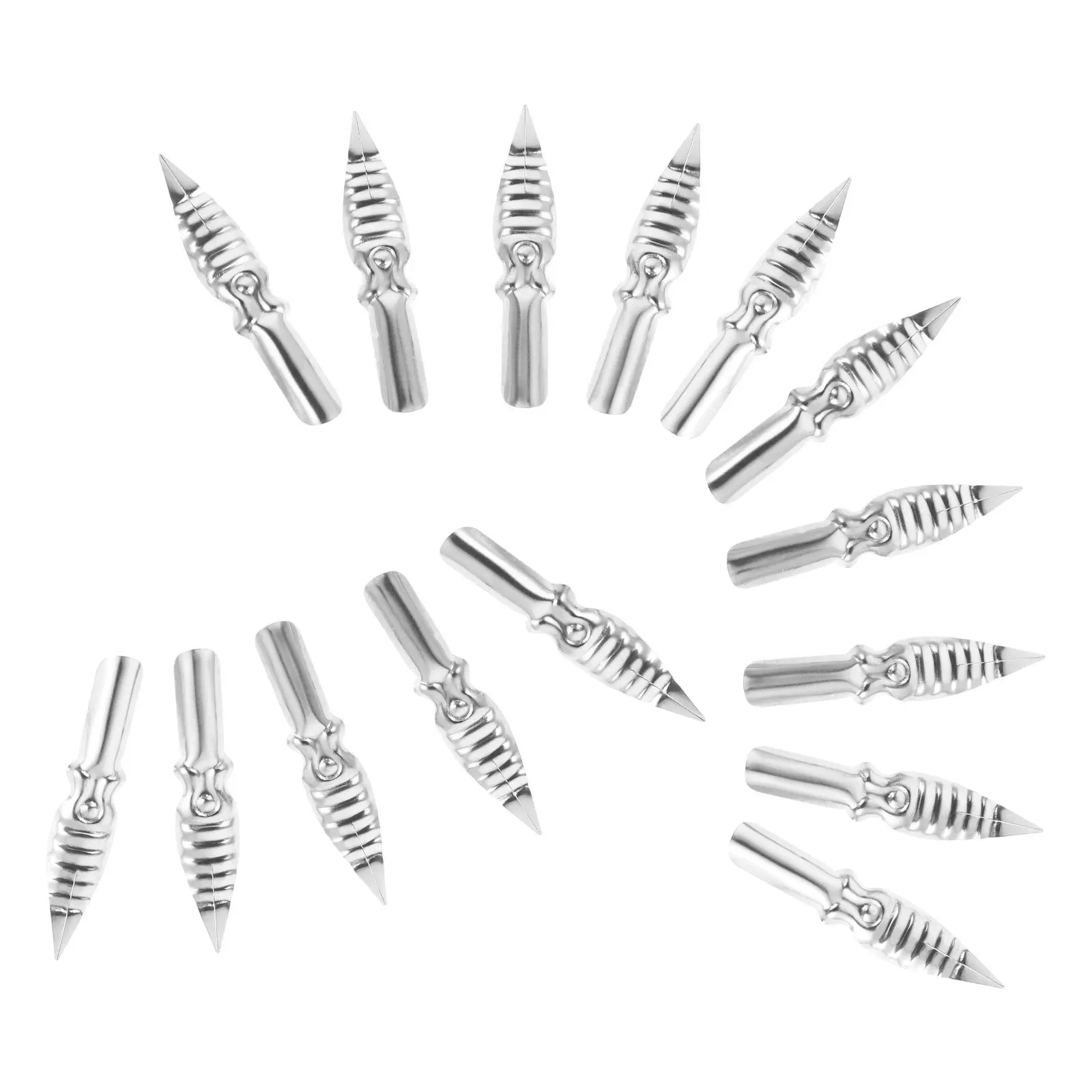 

15 шт. сменных наконечников для каллиграфических ручек и перьевых ручек - металлические наконечники для рисования и комиксов для художников и иллюстраторов