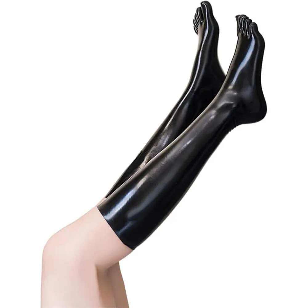 

Black Latex Toe Socks Fetish Club Costume