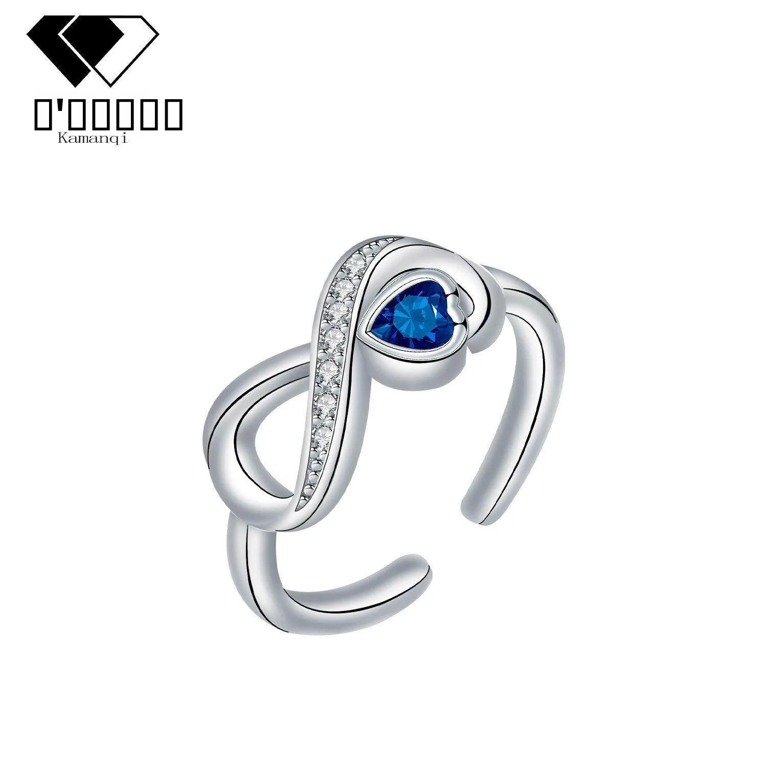 

Новое кольцо Infini Symbol, открытое кольцо, ювелирное изделие ко Дню матери, трансграничные аксессуары, модное кольцо средней длины для осени