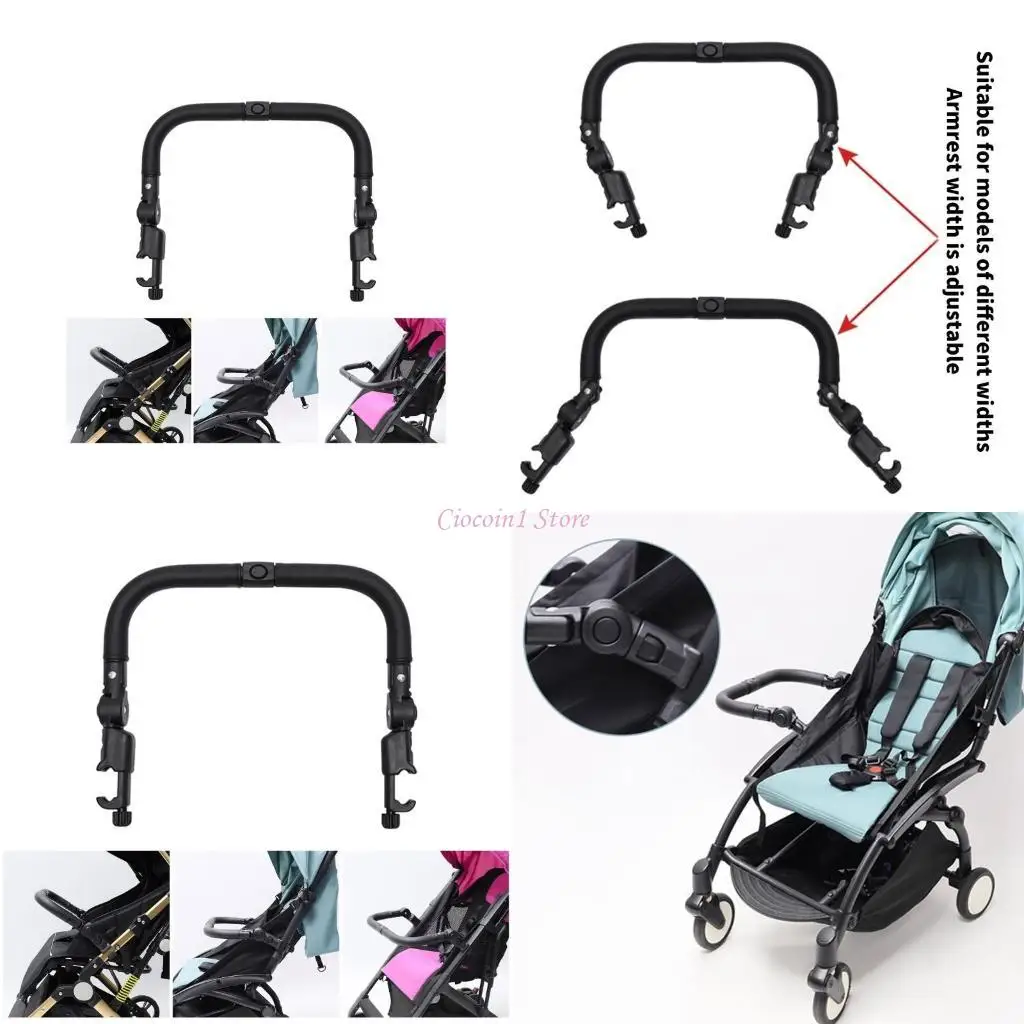 

Y1UB Crossbar Pram Armrest Universal регулируемый руль подходит для большинства детских колясок