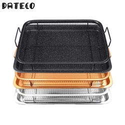 Copper Baking Tray Oil Frying Baking Pan Non-stick Chips Basket Baking Dish Grill Mesh Barbecue Tools Cookware For Kitchen