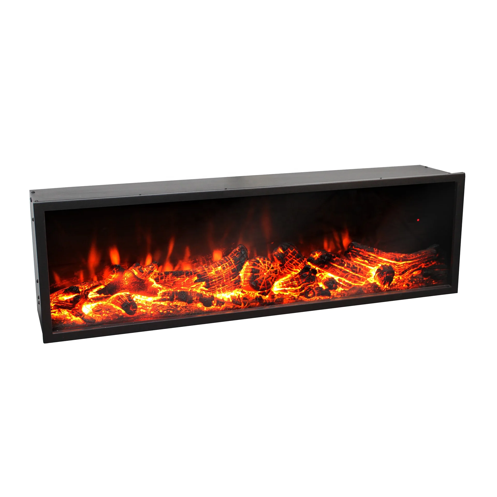 YYHC-Electric Fireplace Firebox Inserted Fixed Built-In Wall Mounted Type Electric Flame No Heating Insert indoor for villa