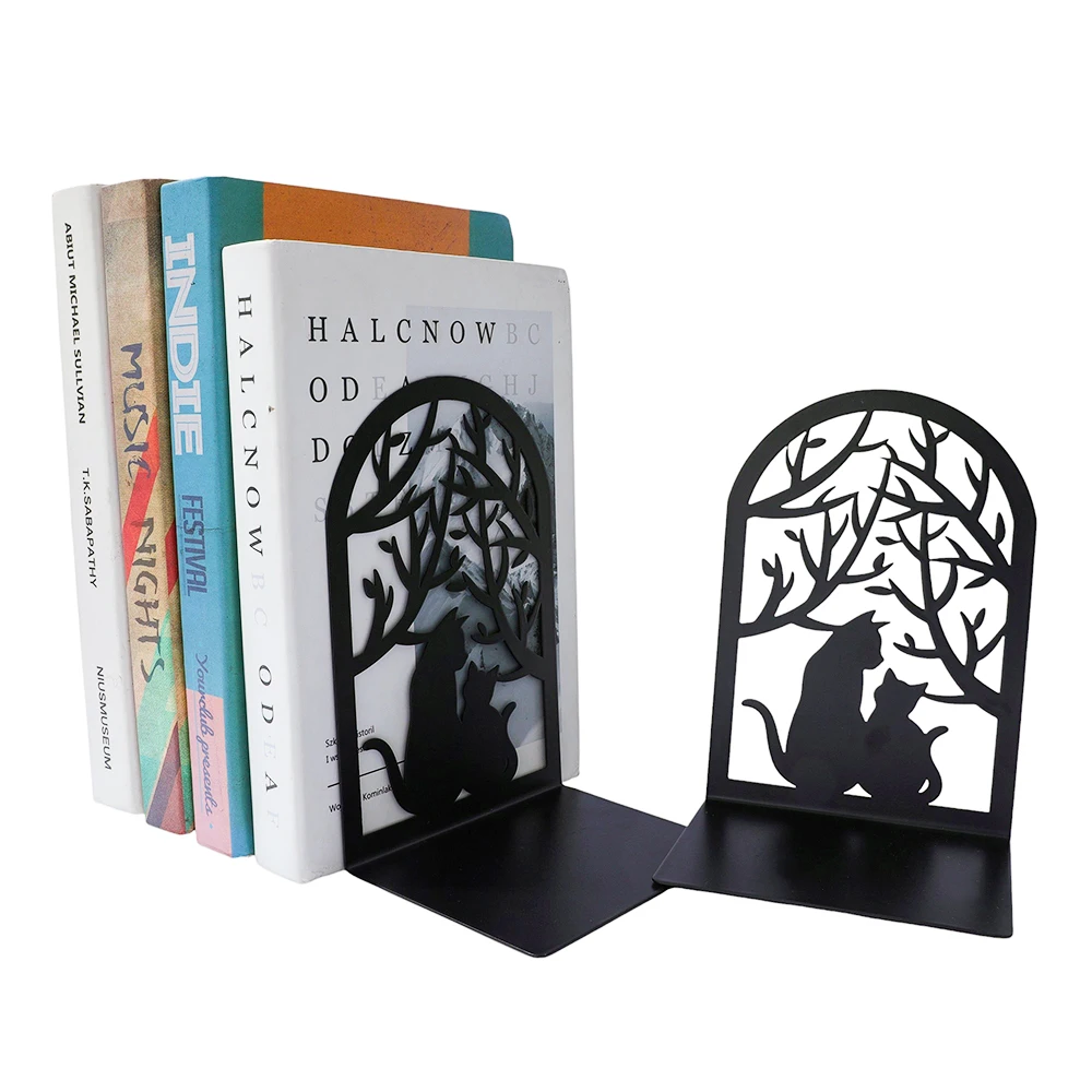 Creative Black Kitten Bookends Cat Slave Daily Gift Birthday Gift Student Study Stationery Teacher Office Stationery