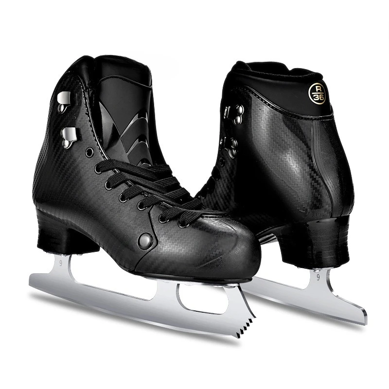 زلاجات ثلجية منقوشة - متينة للبالغين، مناسبة للتزلج على شكل حلقة ثلج - أحذية شفرة ثلج #5