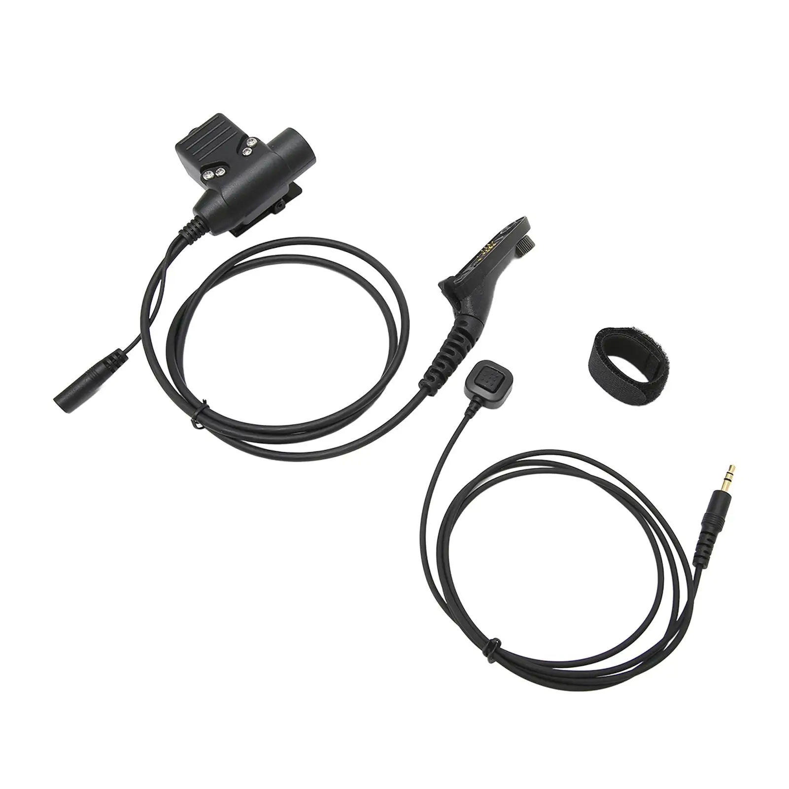 For xir P8268 P8668 DP4400 DP4800 Earpiece with Boom Mic PTT System Military Adapter