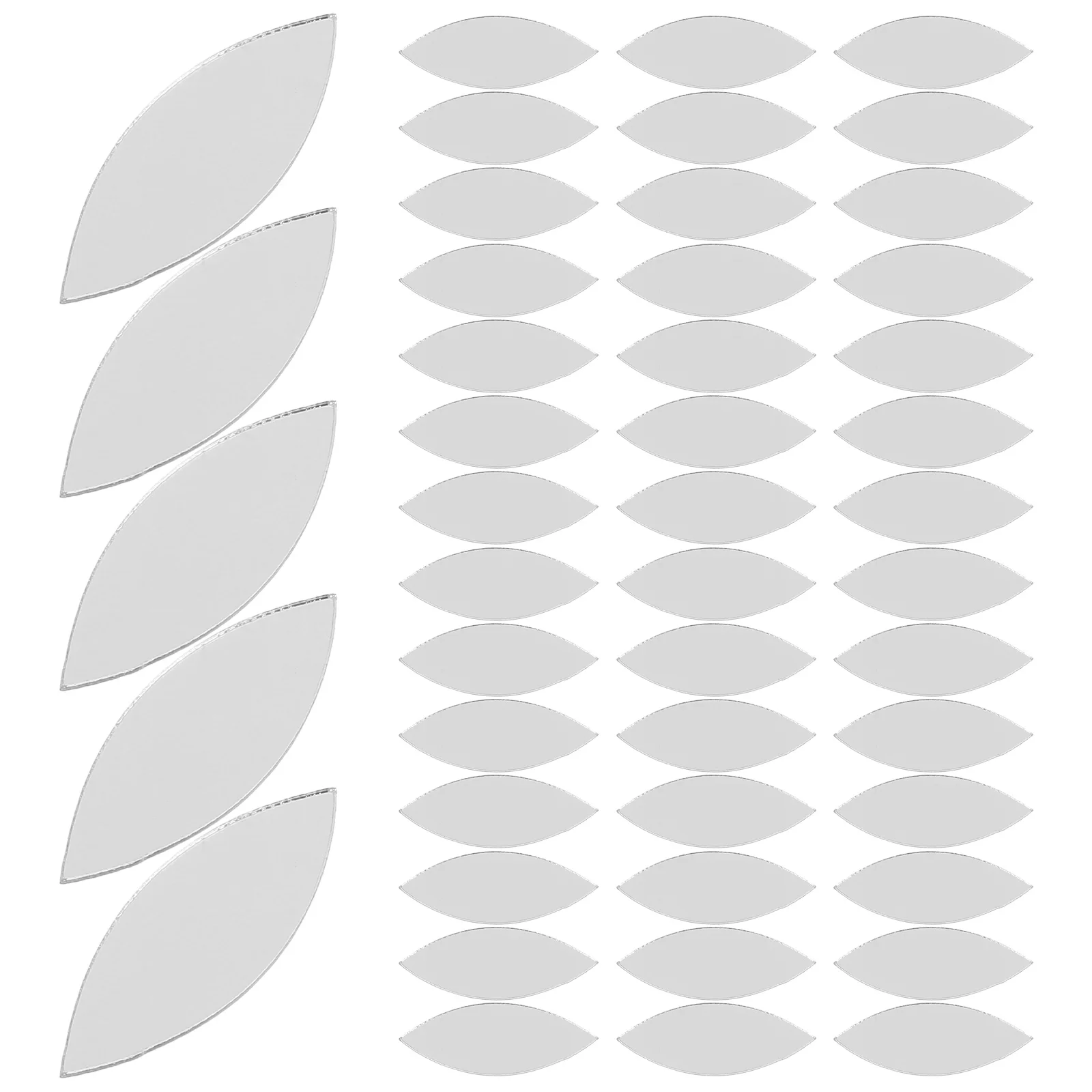 150 pièces carreaux de miroir en forme de pétale Mini taille miroir auto-adhésif petit miroir bricolage carreaux de miroir pour et projets d'artisanat