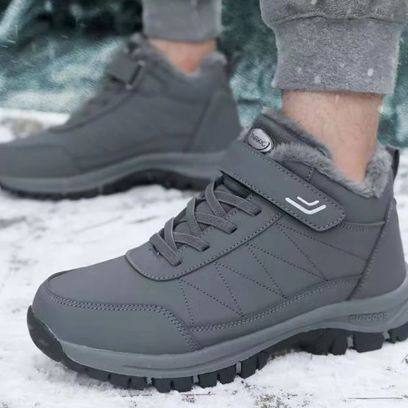 

Осенне-зимние модные новые коллекционные бархатные теплые ботинки для пожилых людей с мягкой подошвой, противоскользящие легкие прогулочные зимние ботинки для папы