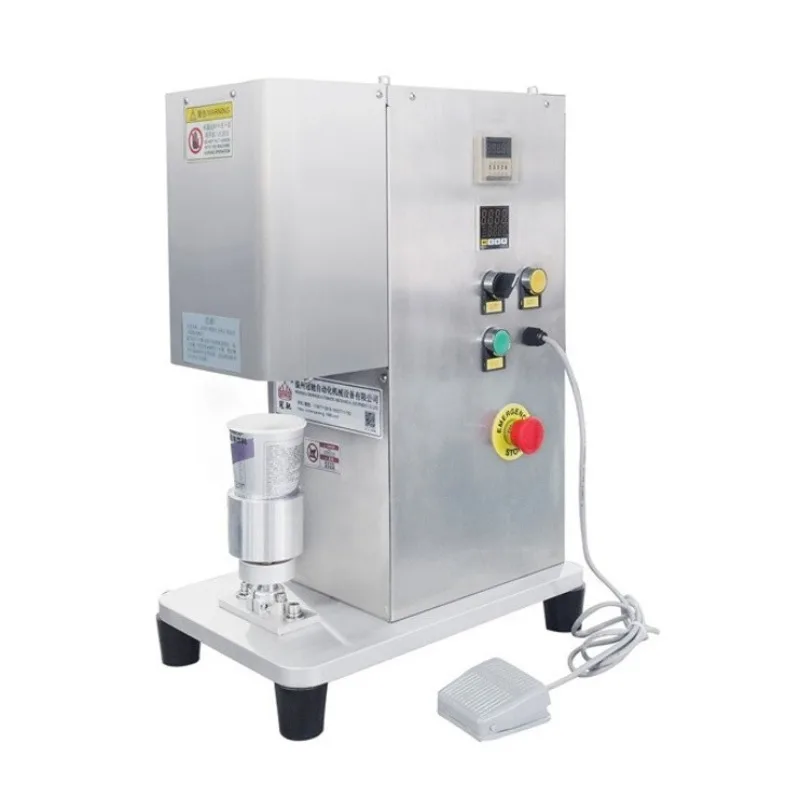 

Semi-automatic hidden teacup sealing machine, disposable paper cup non-woven bottom sealing machine