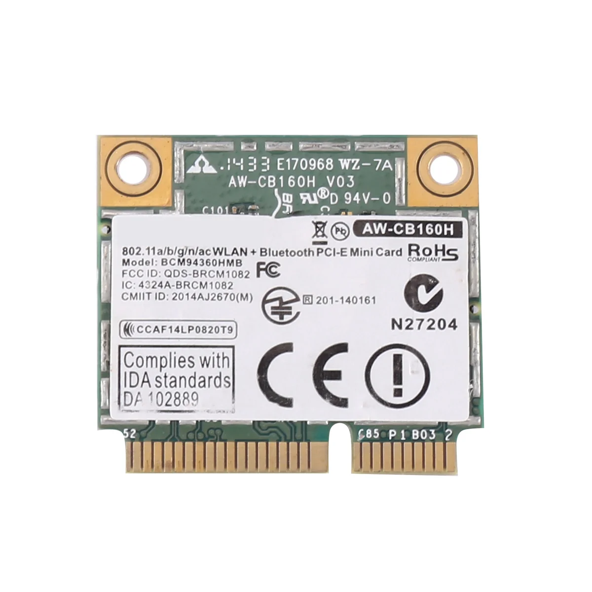 Tarjeta WIFI inalámbrica para AzureWave BCM94360HMB, 802.11AC, 1300Mbps