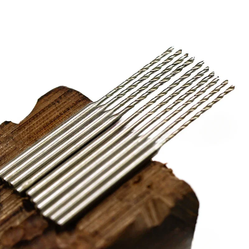 10 Pieces/bag of High-quality HSS Drill Bits, Woodworking Drilling Rotating Tools, Bagged Needles，Handmade DIY Drill Bit Tool