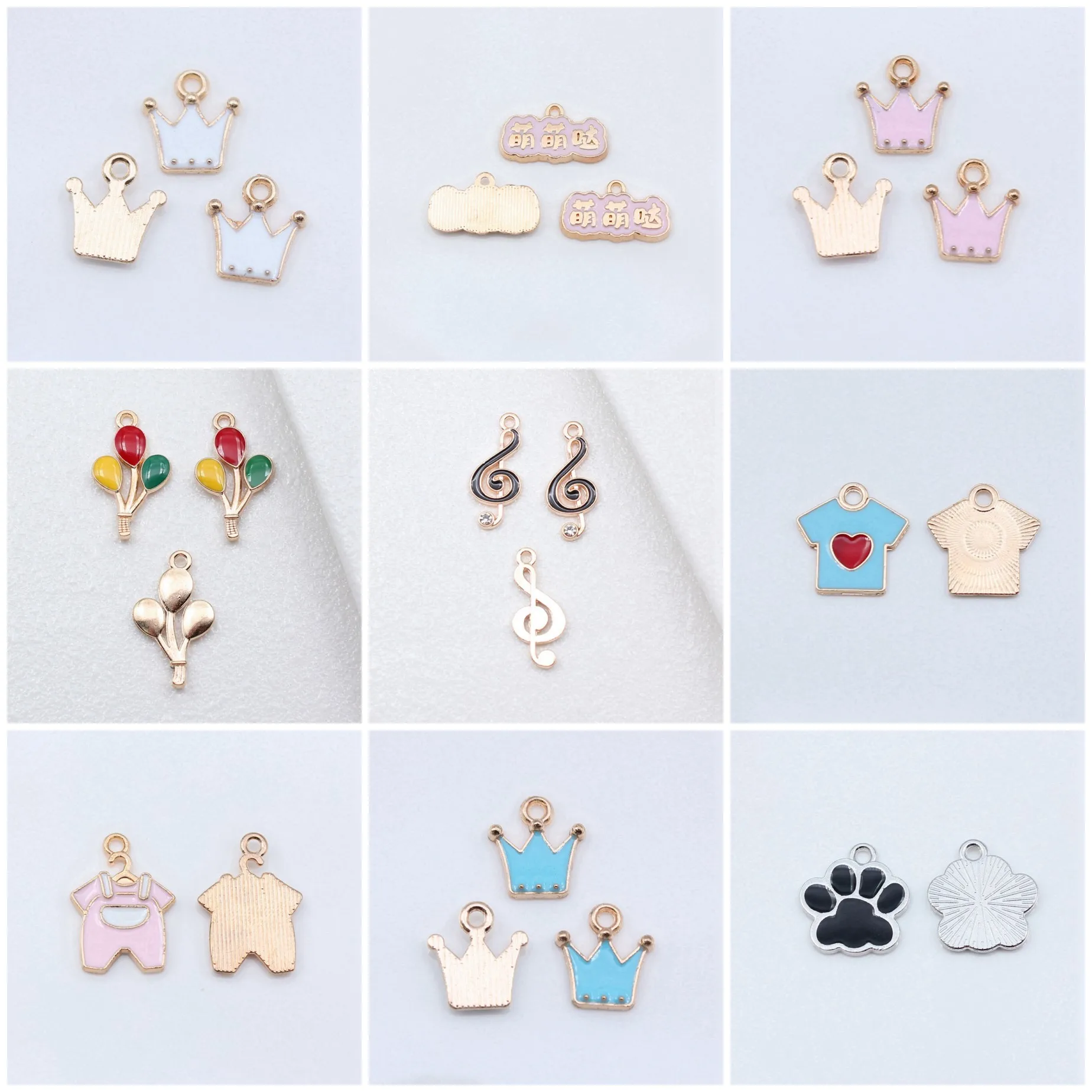 KC Gold Alloy Graduation Party Enamel Charms Pendant Holiday For Necklace Earring Keychain Craft Supplies