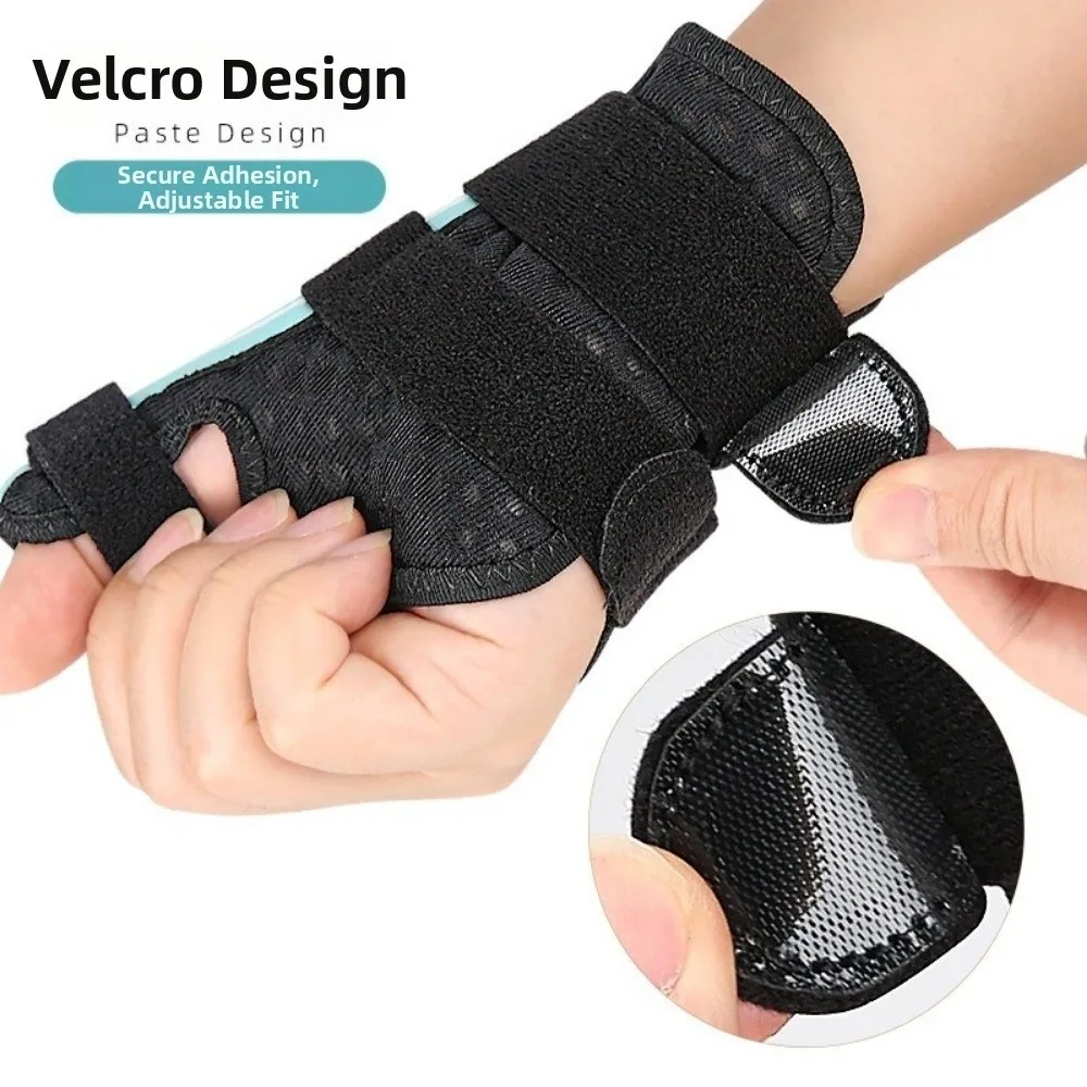 with Dual Support Strip Thumb Brace Sprain Support Adjustable Thumb Stabilizer Breathable Secure Fastening Wrist Brace Support