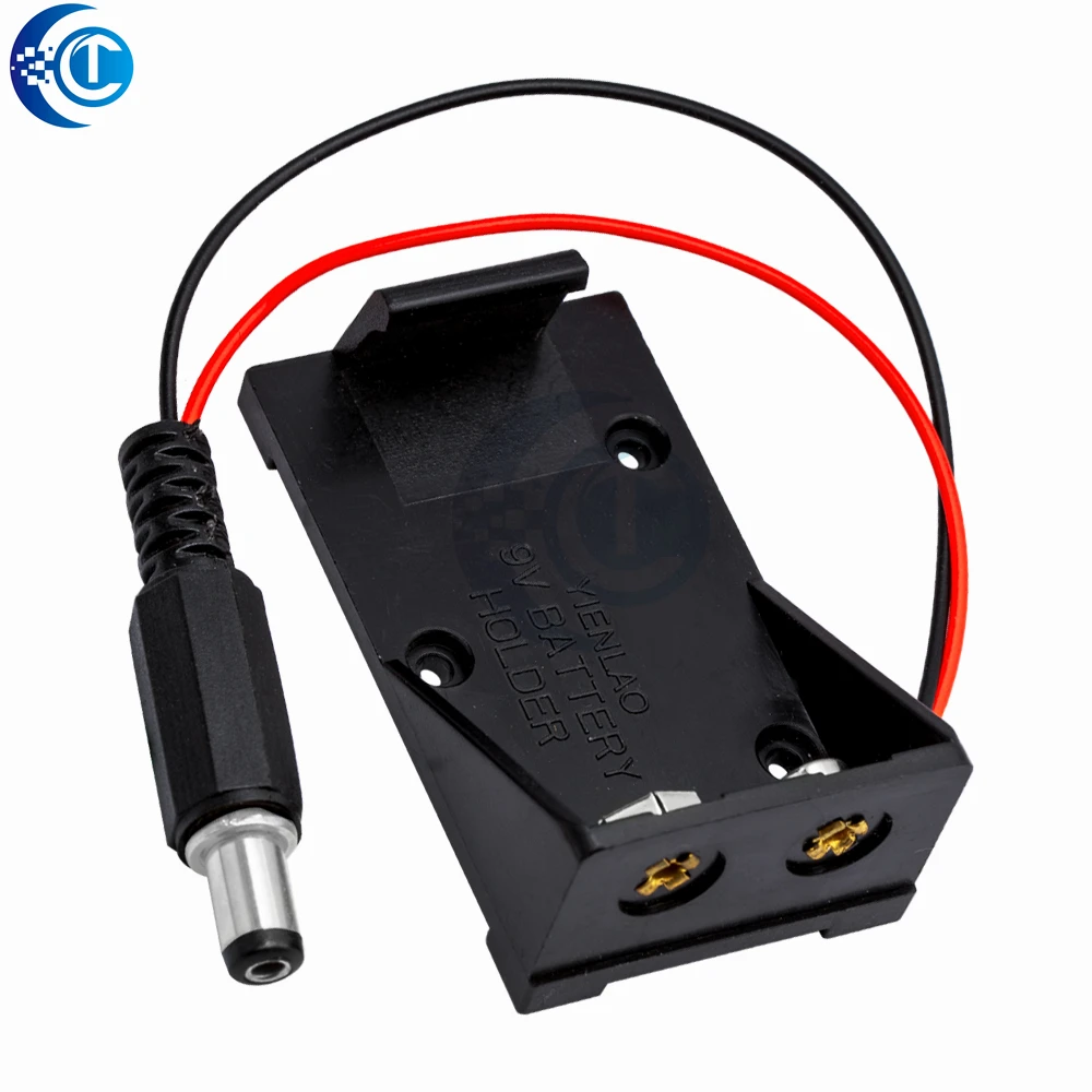 9-V-Batteriehalter mit 5,5 x 2,1 mm DC-Stecker und Kabel – kompatibel für Arduino (2018 beliebtes Modell)