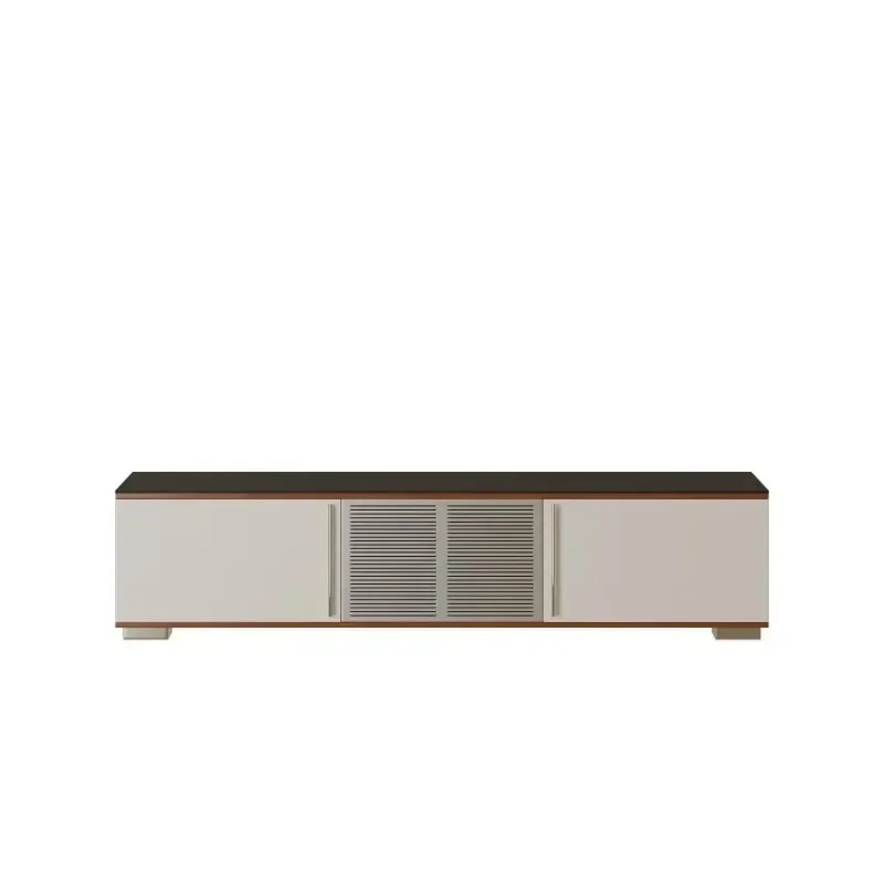 Black and white contrasting color household wall locker floor-to-ceiling wooden integrated side cabinet, white