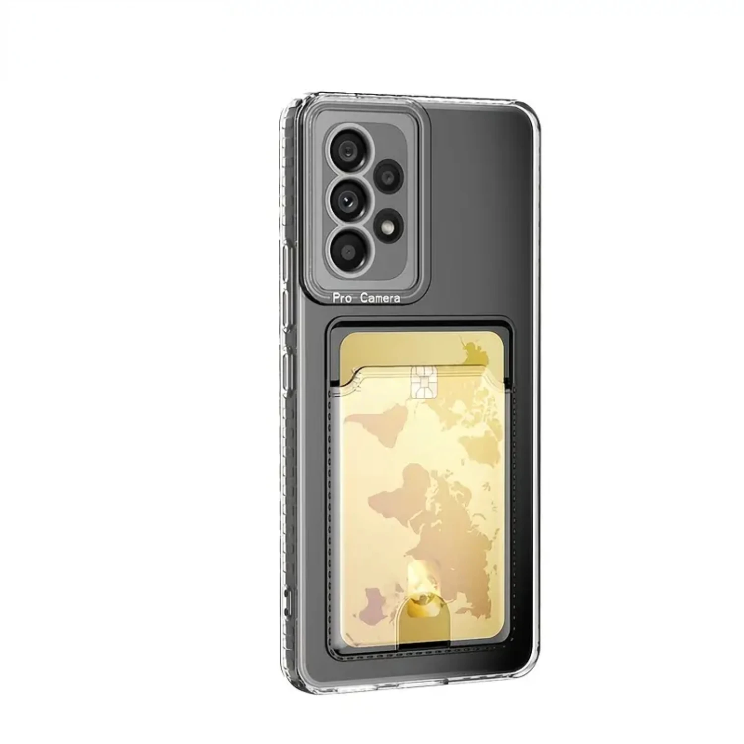 

Protective Transparent Shockproof Card Slot Phone Case for Samsung Galaxy S22 S21 S20 - High-Quality Cover with Camera Lens Prot